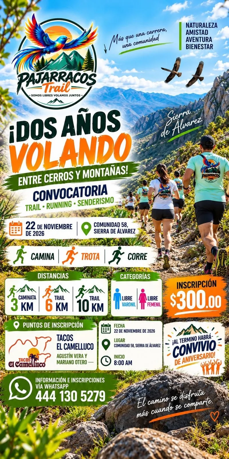 Segundo aniversario pajarracos Trail
