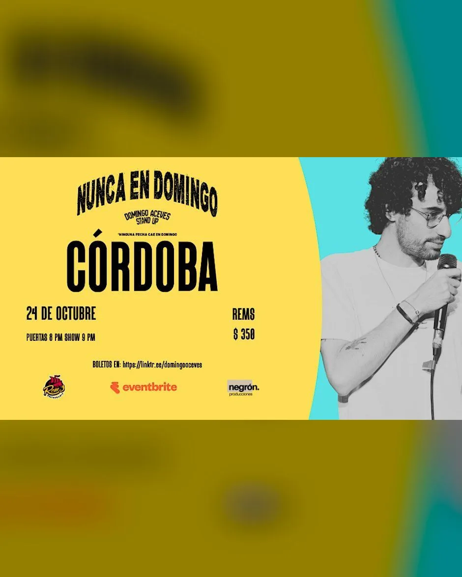 Domingo Aceves presenta "Nunca en domingo" | Stand Up Comedy | Córdoba