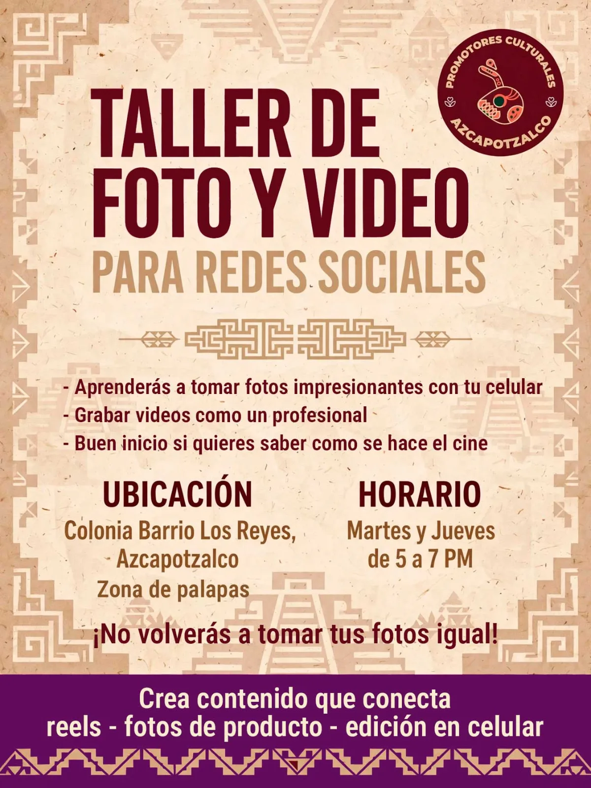 Taller de foto y video