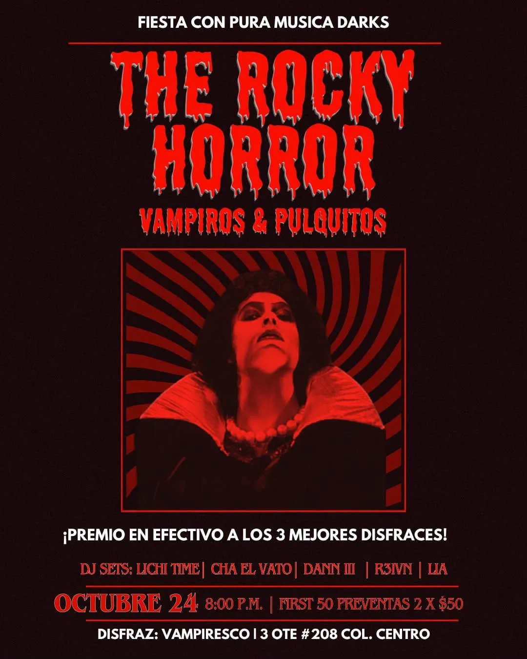 The Rocky Horror Vampiros y Pulquitos: Fiesta tematica