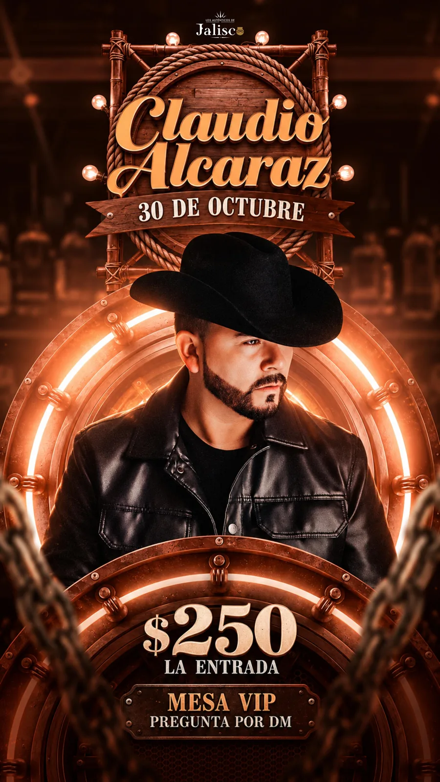 Claudio Alcaraz en los auténticos de Jalisco
