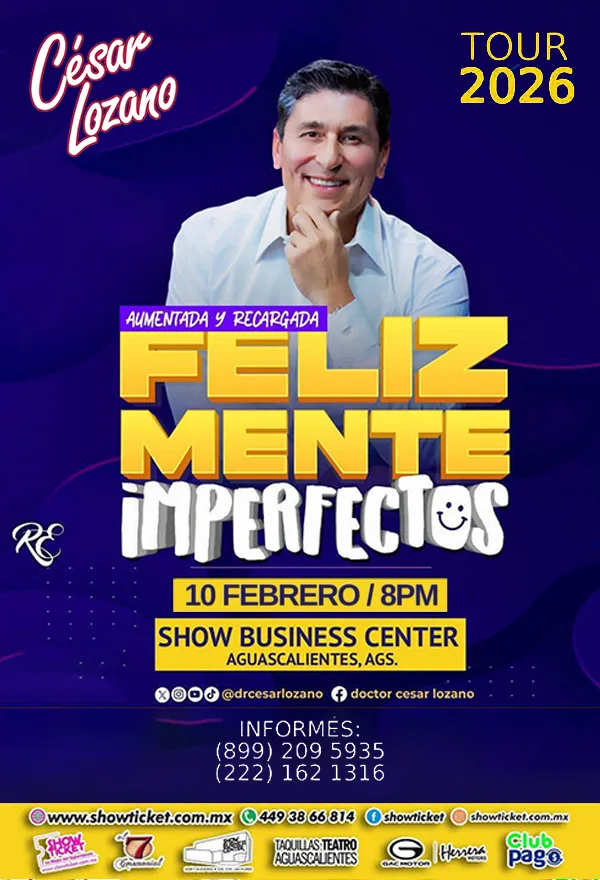 CÉSAR LOZANO CONFERENCIA: FELIZ MENTE IMPERFECTOS "RECARGADA Y AUMENTADA"