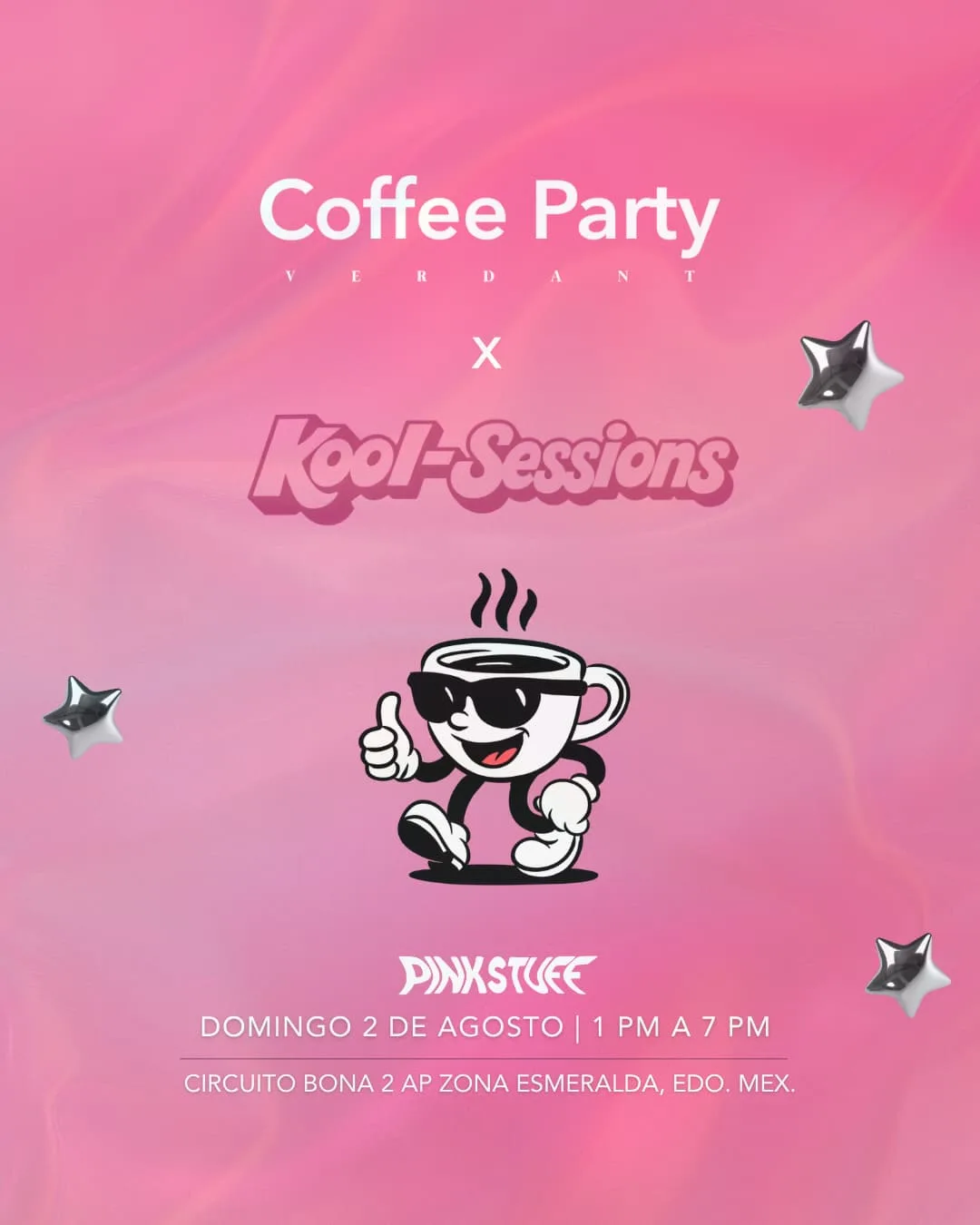 Coffee Party x Pink Stuff