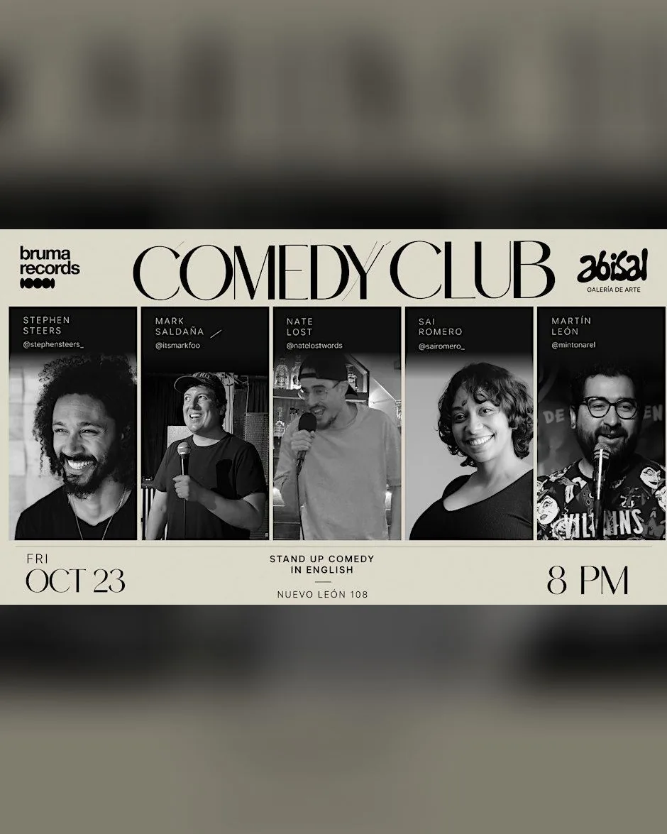 English Comedy Night at Bruma Records Condesa