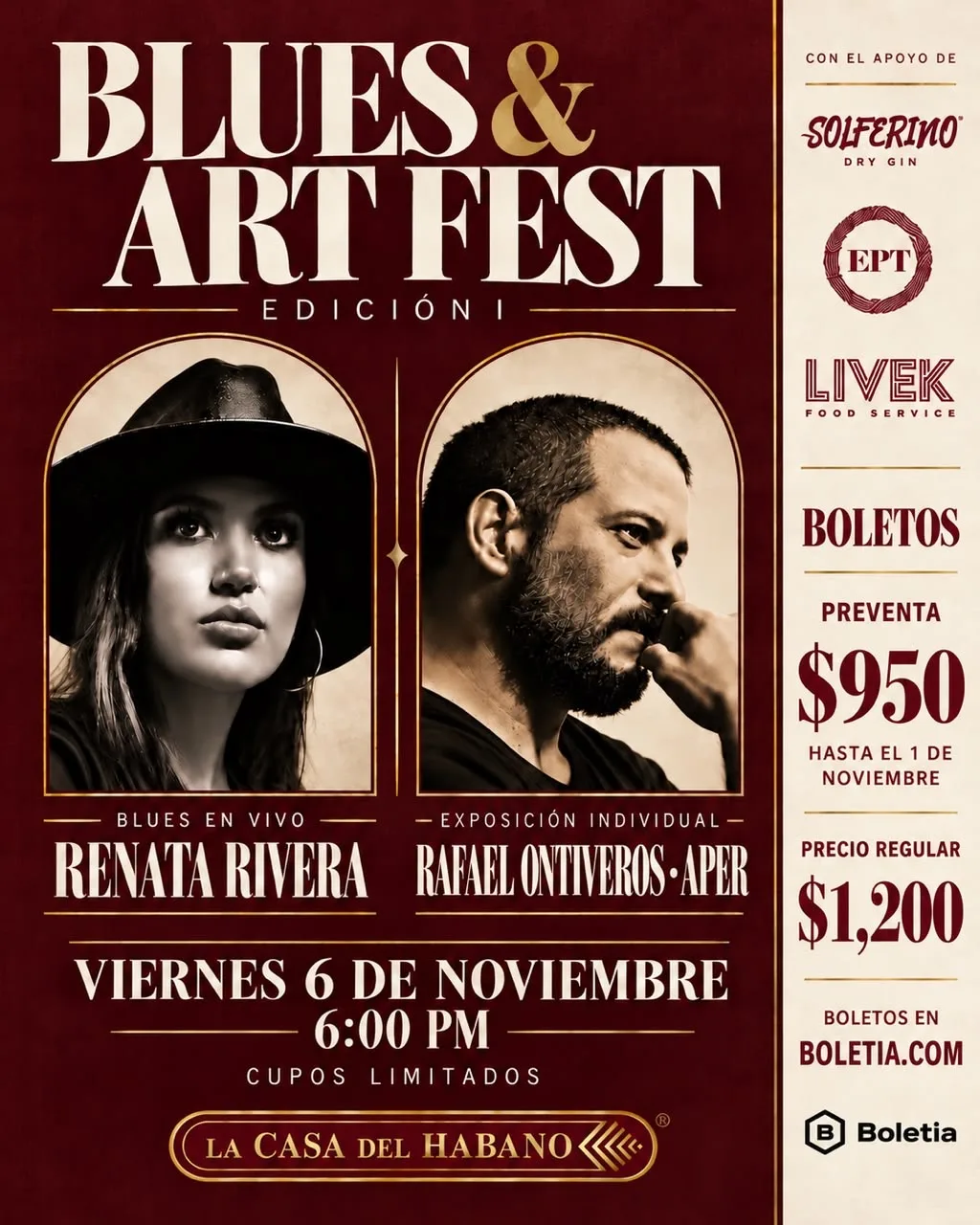 Blues & Art Fest by La Casa Del Habano Playa del Carmen