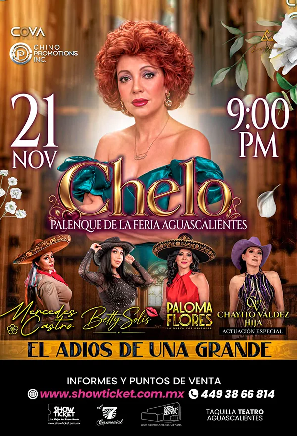 CHELO "EL ADIÓS DE UNA GRANDE" AGUASCALIENTES 2026