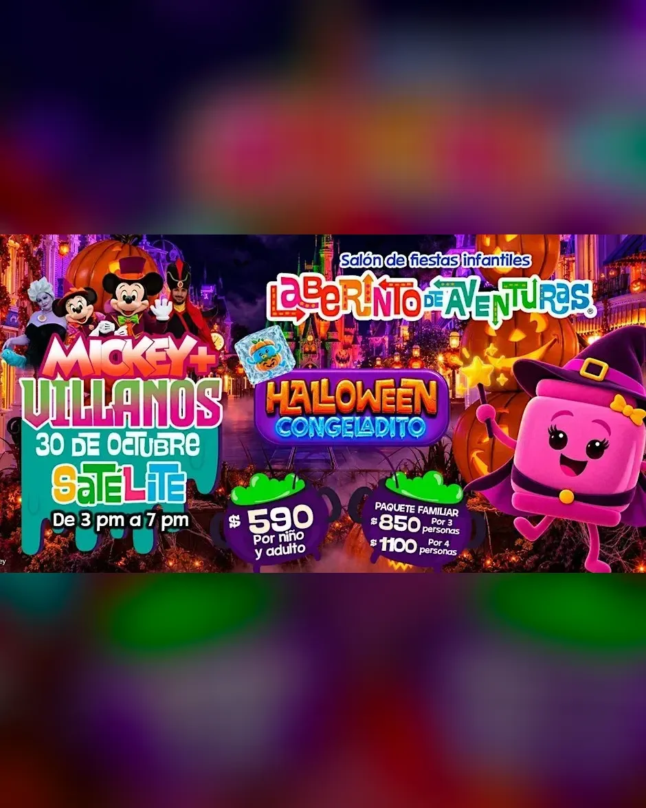 Halloween Congeladito para Toda la Familia Laberinto de Aventuras Satélite