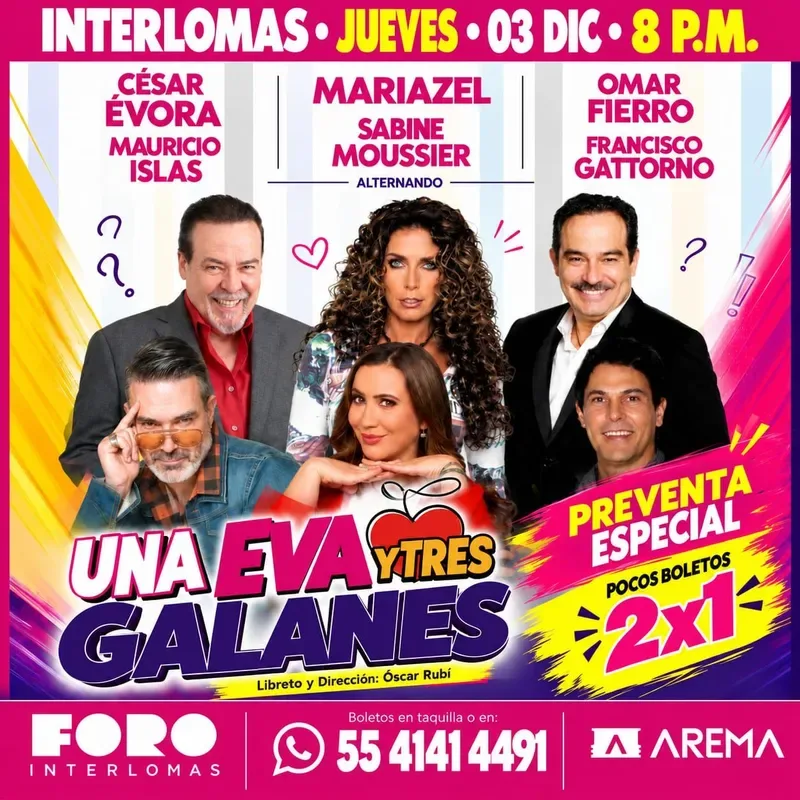 Una Eva y tres galanes