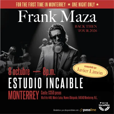 Frank Maza Back Then Tour