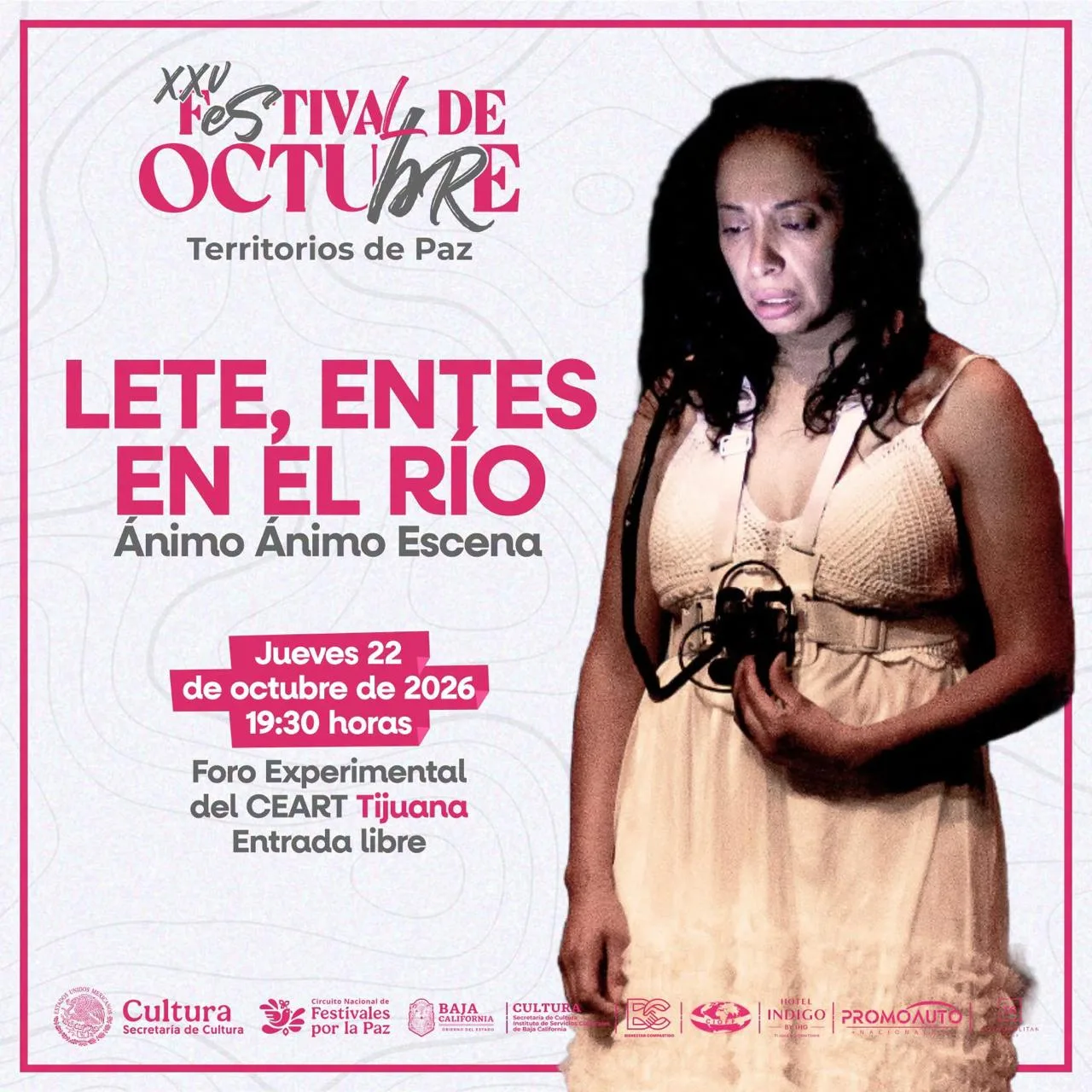 Lete, entes en el río en Tijuana 2026: teatro en CEART