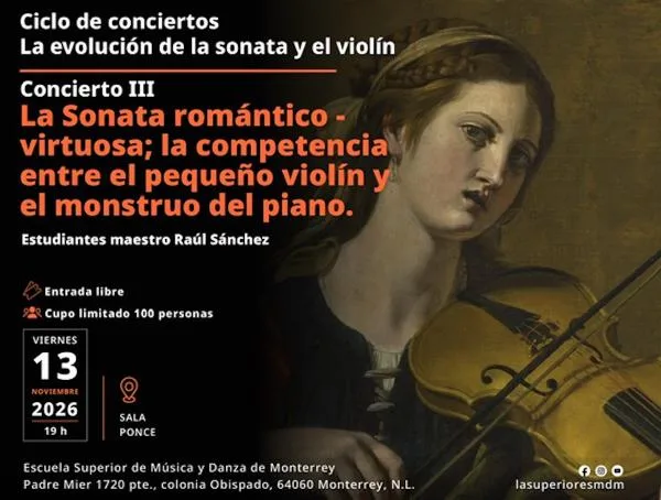 La Sonata romántico-virtuosa; la competencia entre el pequeño violín y el monstruo del piano