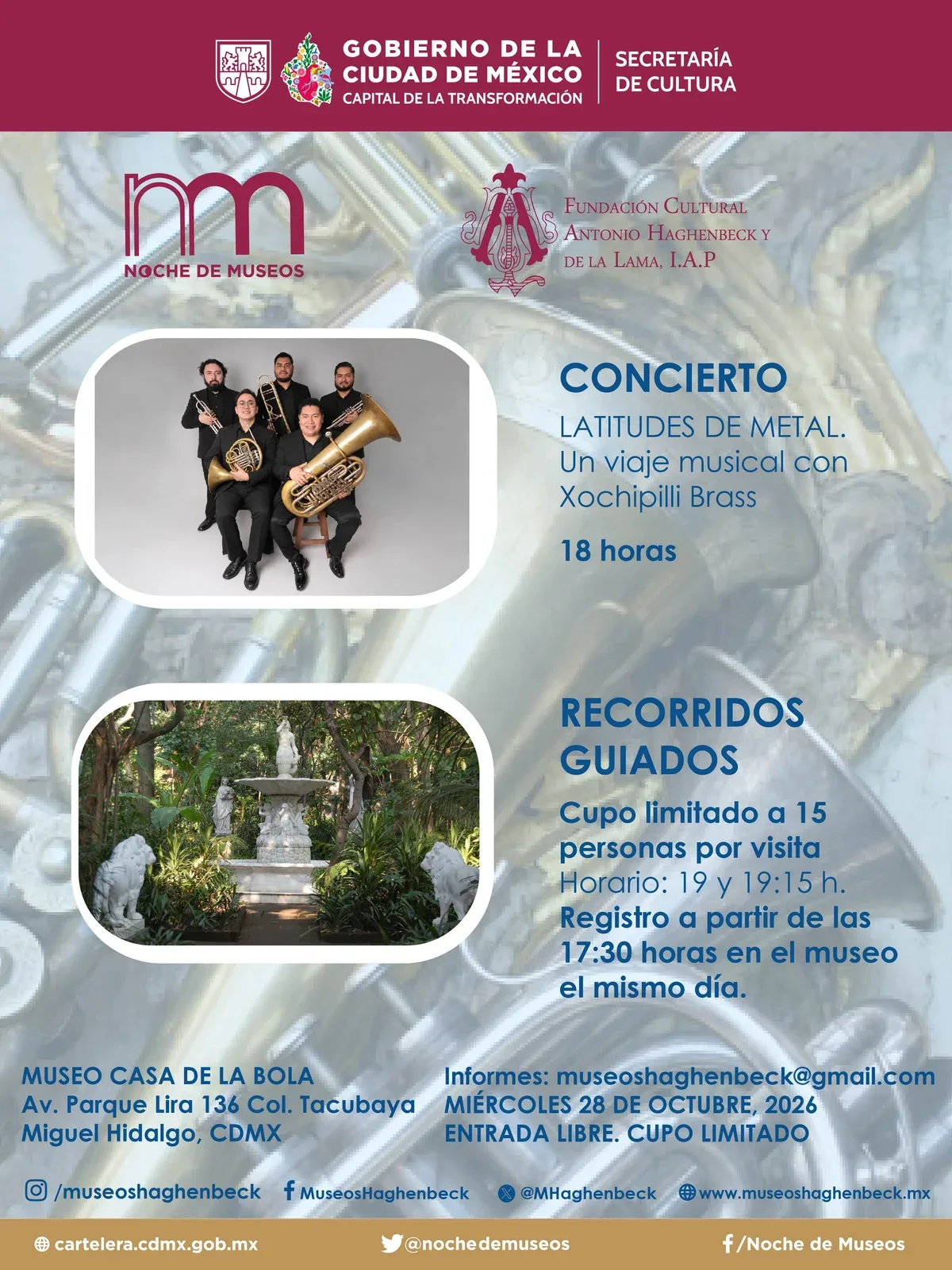 Noche de Museos en el Museo Casa de la Bola