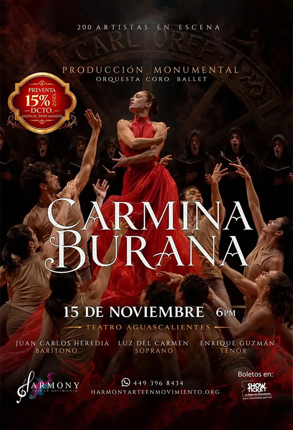 "CARMINA BURANA" HARMONY ARTE EN MOVIMIENTO - AGUASCALIENTES 2026
