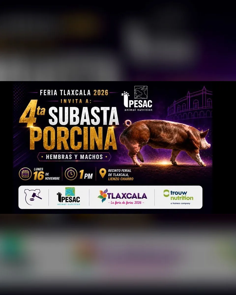 4ta Subasta Porcin@ Feria Tlaxcala 2026